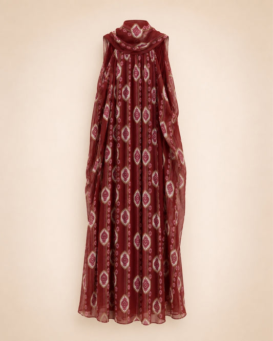 Vestido Janubio Burdeos