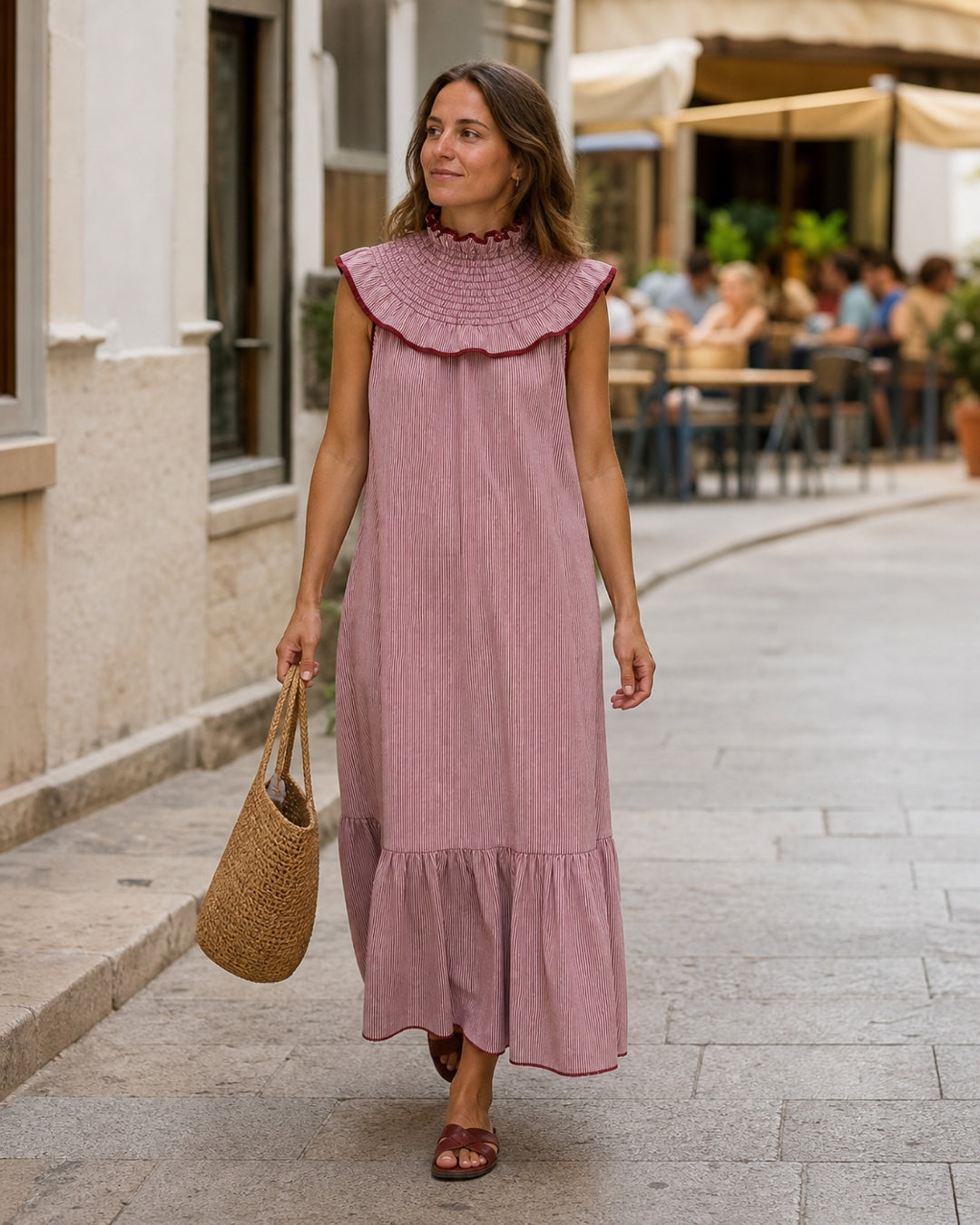 Vestido Órzola Burdeos