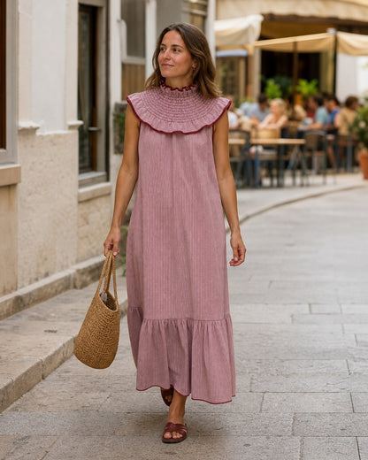 Vestido Órzola Burdeos